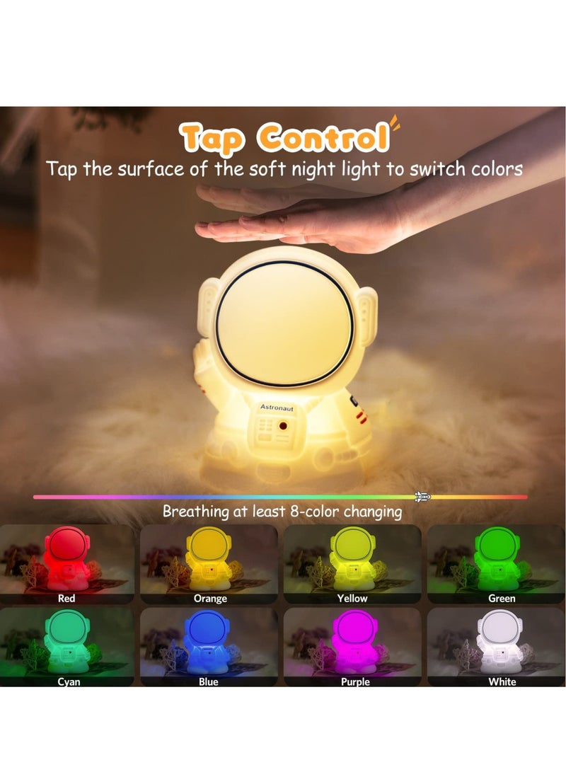 Excefore ضوء النجوم للطفل مصباح ليلي لطيف 7 ألوان متغيرة LED مصباح محمول للسرير ديكور النوم للأطفال هدية للأطفال - Image 5
