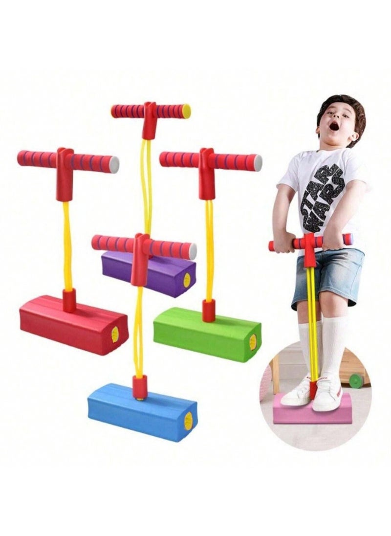 Generic Foam Pogo Jumper for Kids – Fun & Safe Jumping Toy with Squeaky Sound, Enhances Balance & Coordination, Soft Foam Base for Indoor & Outdoor Play, Ideal for Fitness, Sensory Training & Active Fun, Perfect Gift for Birthdays, Christmas & Holidays (Ages 3+)  - Image 1