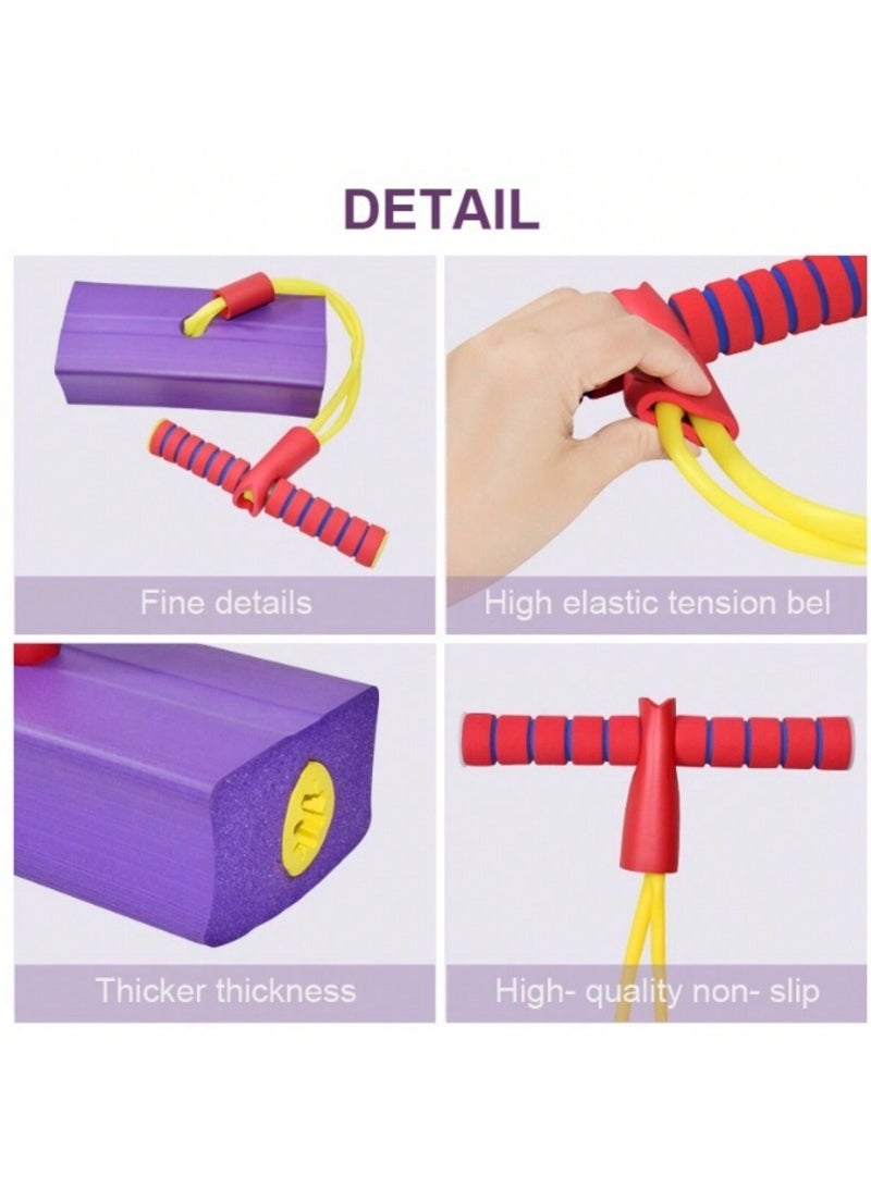 Foam Pogo Jumper for Kids – Fun & Safe Jumping Toy with Squeaky Sound, Enhances Balance & Coordination, Soft Foam Base for Indoor & Outdoor Play, Ideal for Fitness, Sensory Training & Active Fun, Perfect Gift for Birthdays, Christmas & Holidays (Ages 3+)