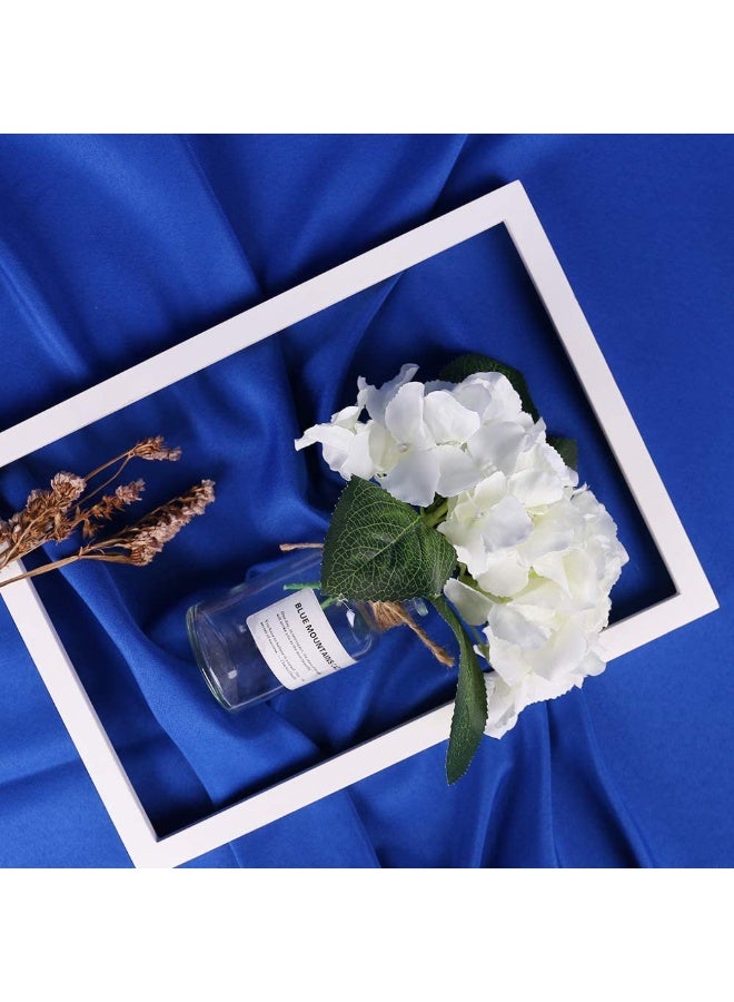 Collapsible Backdrop Photo Booth Background Polyester Cotton Backdrop for YouTube Video Recording Photography Video Television Screen Birthday Wedding Party (3.3x6.6ft Blue) - Image 3