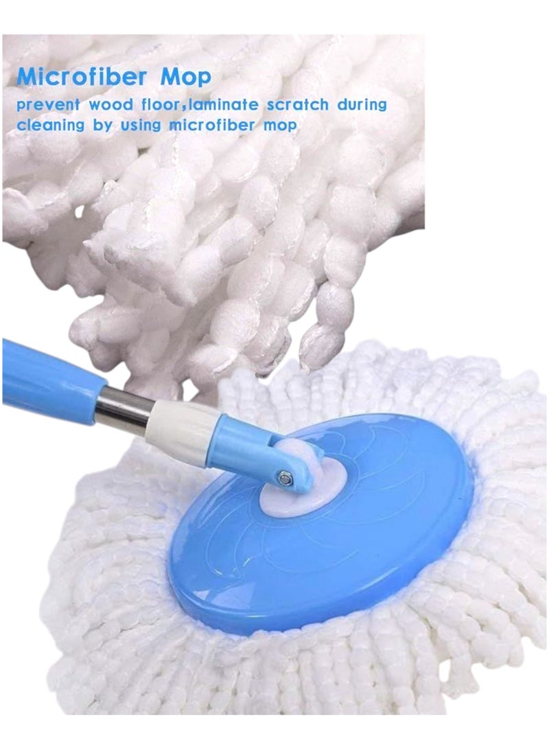VENDIX Replacement Spin Mop Head, Pack of 3 Microfiber Round Mop Heads, Replacement Spin Mop Heads  - Image 3