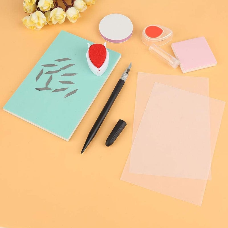 klarako Rubber Stamp Carving Kit DIY Rubber Stamp Carving Handcraft Set Carve DIY Craft Card Stamps Stamp Making Kit Great Starter for Beginners DIY Project - Image 4