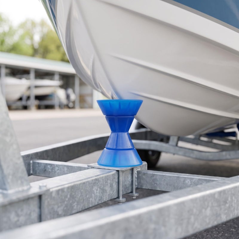 Boat Trailer Bow Roller, PU Trailer Roller Assembly with Spoke & 1/2 Inch Shaft for Boat Launching and Loading - Image 2