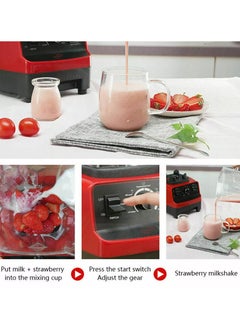 SILVER CREST Multifunctional Ice Crusher, Smoothie Blender, High Power Blender, 2L Large Capacity Commercial Blender Milkshake Maker  - Image 4