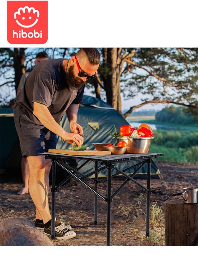 hibobi Folding Camping Table Portable Picnic Table for Outdoor Camping Picnic 53*51*50cm  - Image 4