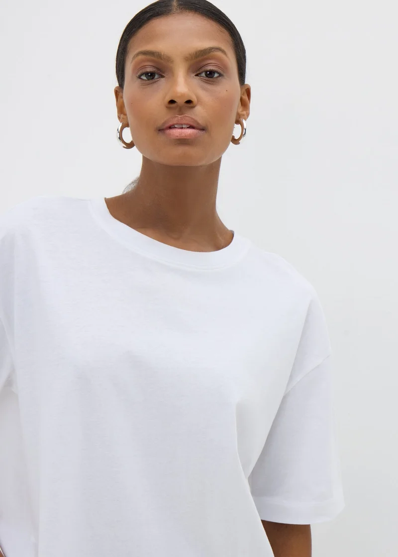 Matalan Cream Oversized T-Shirt