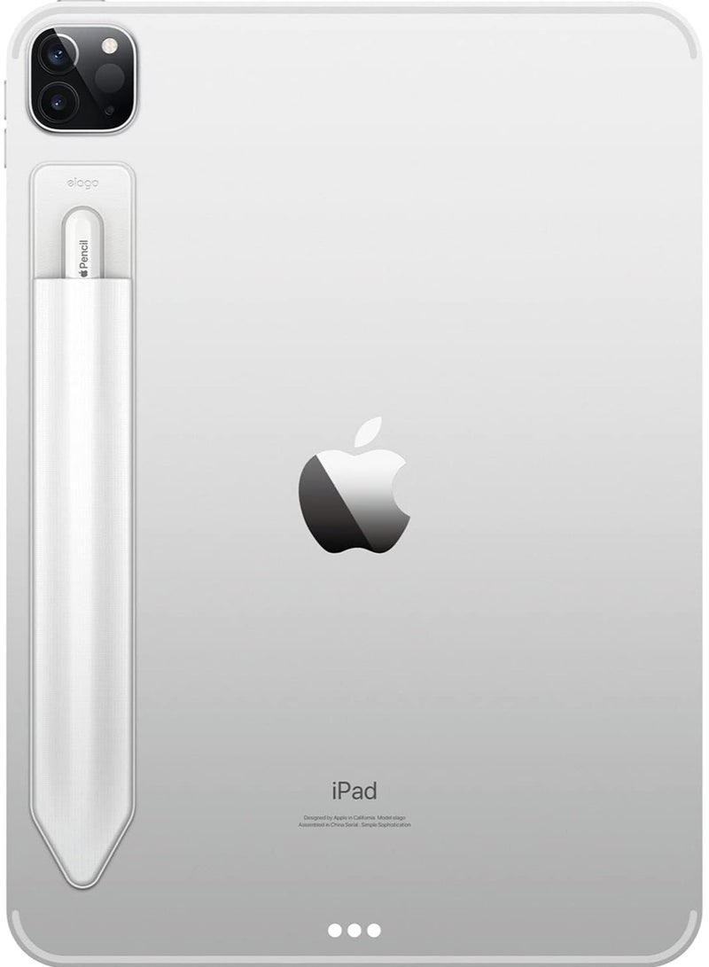 Elago Silicone Holder for Apple Pencil USB-C, 1st Generation, 2nd Generation and Other Similar Size Stylus Pen Elastic Sleeve - White  - Image 1