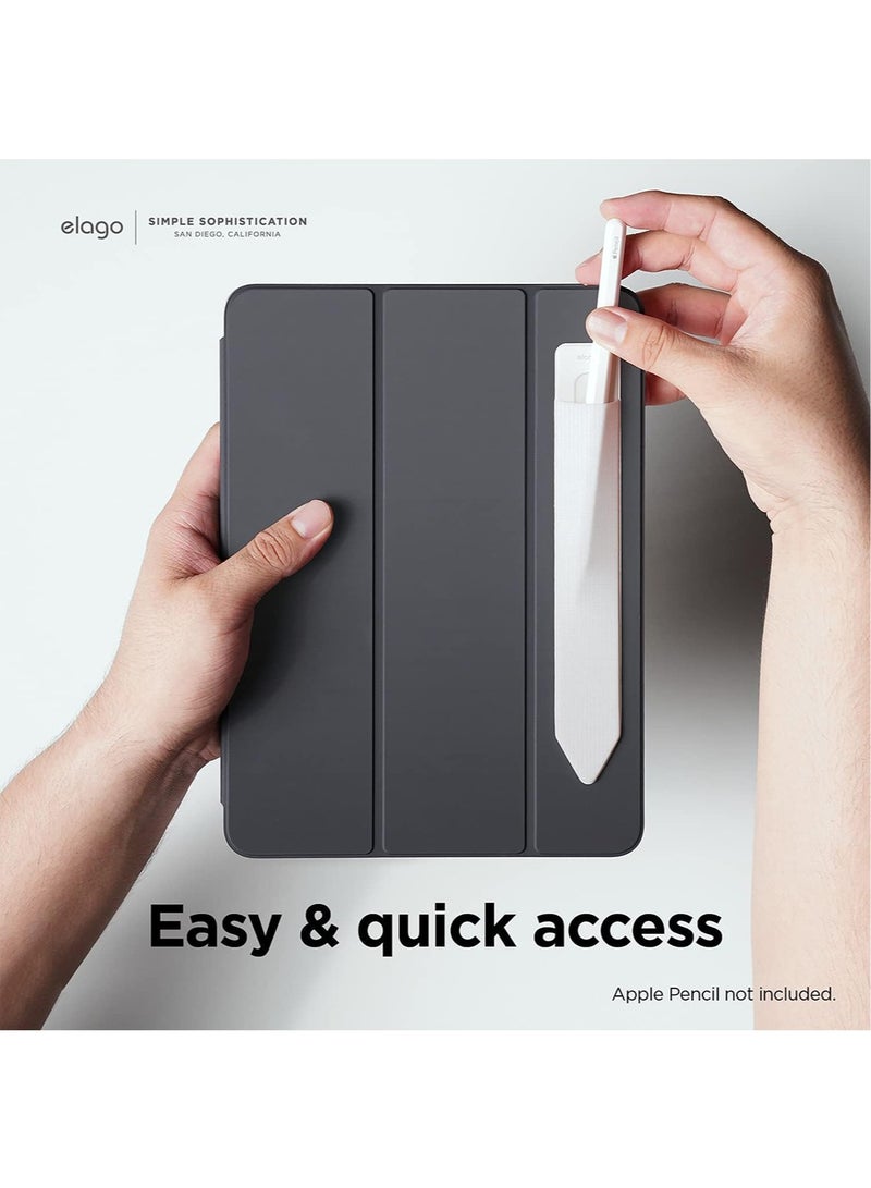 Elago Silicone Holder for Apple Pencil USB-C, 1st Generation, 2nd Generation and Other Similar Size Stylus Pen Elastic Sleeve - White  - Image 3