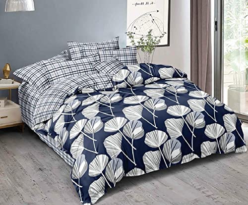 Laying Style غطاء لحاف مزدوج مطبوع من مايكروفايبر ناعم بتصميم لايينغ ستايل™ 90" × 100" بوصة متعدد الألوان - Image 1