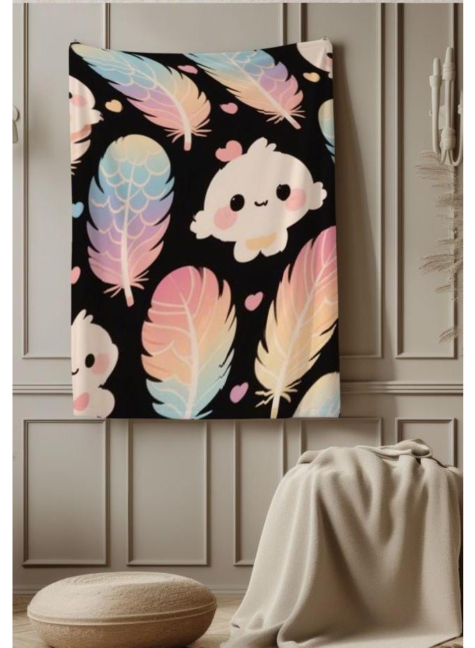 عام بطانية رقيقة من الفانيلا الكرتونية للأطفال والرضع (دافئة ومريحة، ومناسبة للنوم والألعاب) 70 سم * 100 سم - Image 4