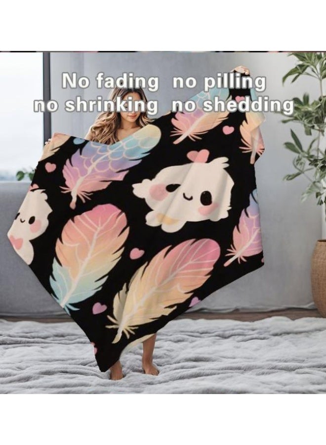 عام بطانية رقيقة من الفانيلا الكرتونية للأطفال والرضع (دافئة ومريحة، ومناسبة للنوم والألعاب) 70 سم * 100 سم - Image 1