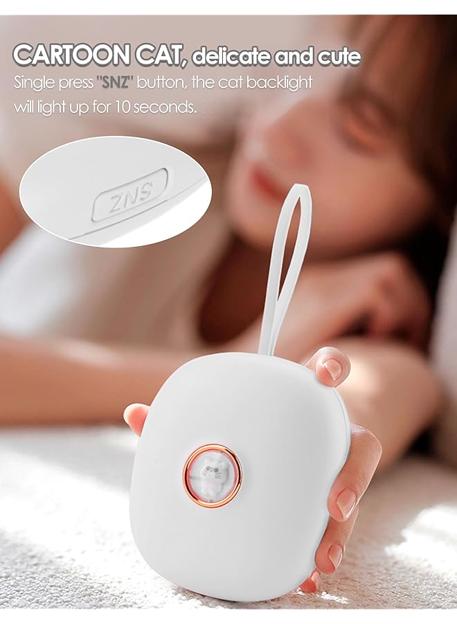 erorex Digital Vibrating Alarm Clock For Heavy Sleepers Hearing Impaired Deaf Teens Portable Led Alarm Clock Bed Shaker Under Pillow Battery Operated For Travel Or Home Use - Image 2