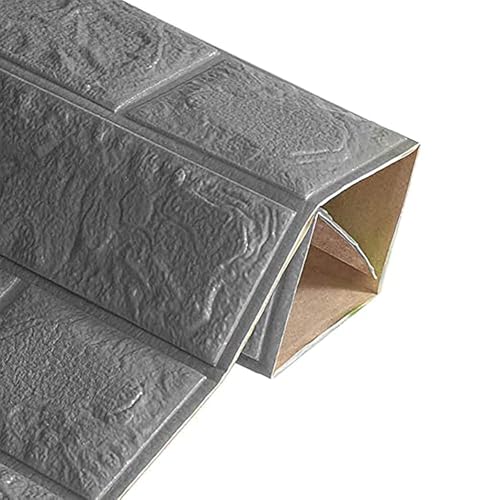 Barebeauty Wall Stickers Wallpaper PE Foam Brick Design DIY Decal (70 x 77 cm) 3D Frames PVC DIY Self Adhesive (Pack of 05) - Image 5