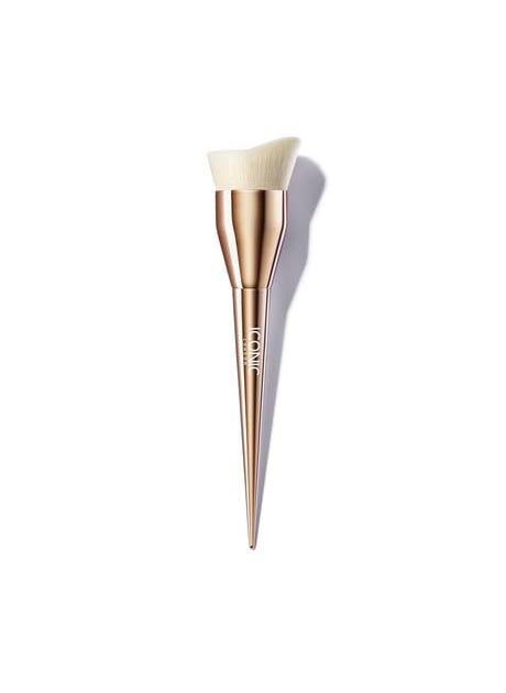 ICONIC LONDON - ICONIC LONDON Glossing Brush | Curved Contour Brush, For Liquid Makeup Application - Image 1