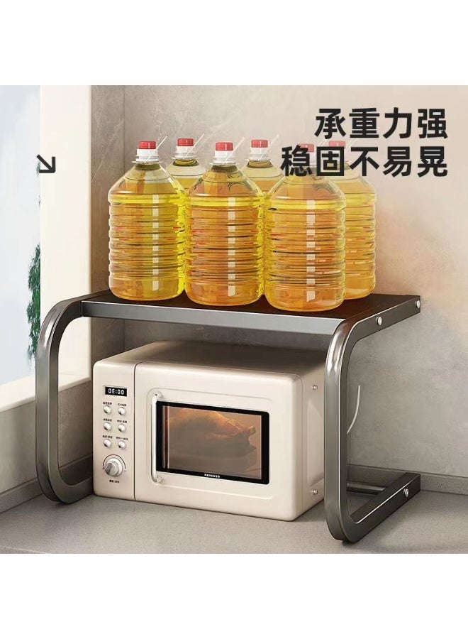 سكت شيكترو فرن الميكروويف Rack, Toaster Shelf for Kitchen Counter Top Organizer, 2 Tiers Space Saver Storage Oven Stand - Image 5