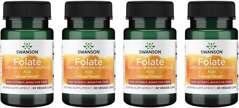 Folate Supplement 30 Veggie Caps for Cellular Health