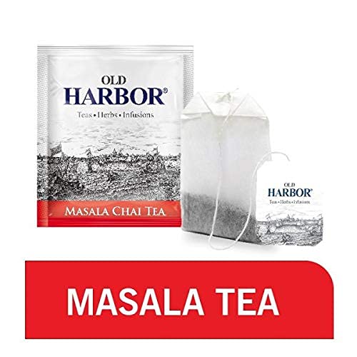Old Harbor Masala Chai Tea Bags 100% Natural | Black CTC Tea, Black Pepper, Cardamom, Ginger, Cinnamon, & Nutmeg | ( 25 Tea Bags,50 gm)|Staple-Free - Image 5