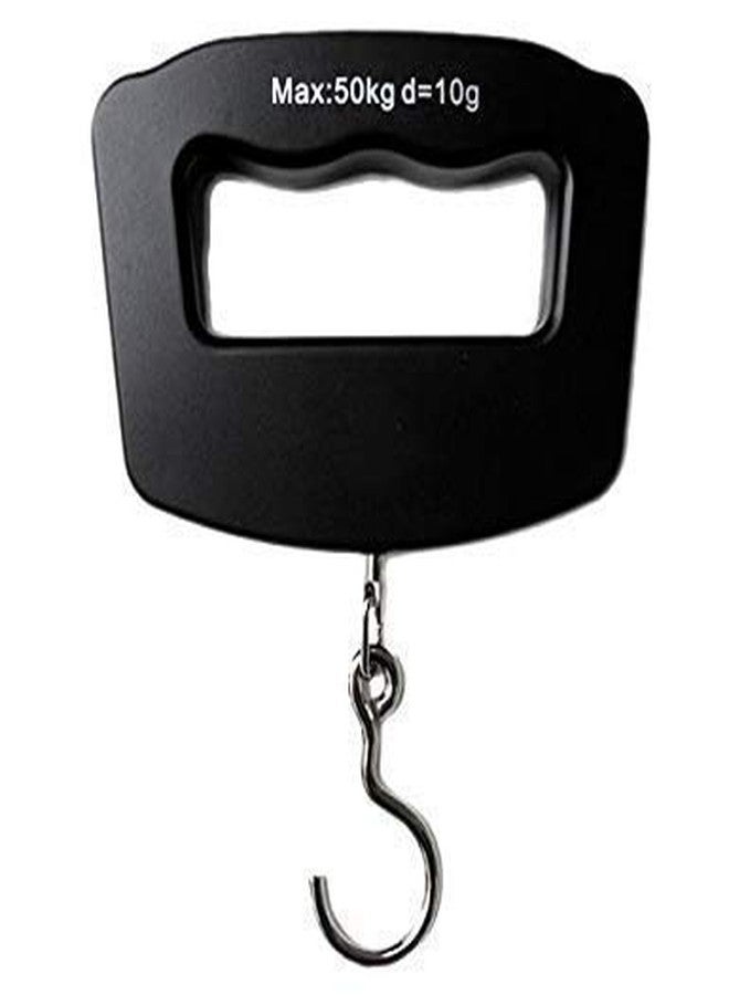 POXEFLIP 50Kg 10g Electronic Digital Portable Hanging Weight Hook Travel Luggage Scale A09 Electronic Digital LCD Luggage Travel Weighing 50 KG Scale - Image 3