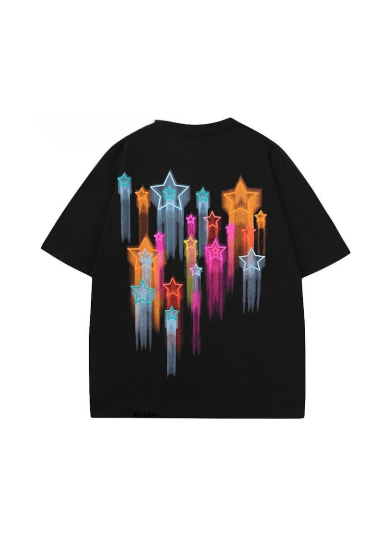 Thirty-One Black Adcvrsty Printed Unisex Oversized T-shirt  - Image 2