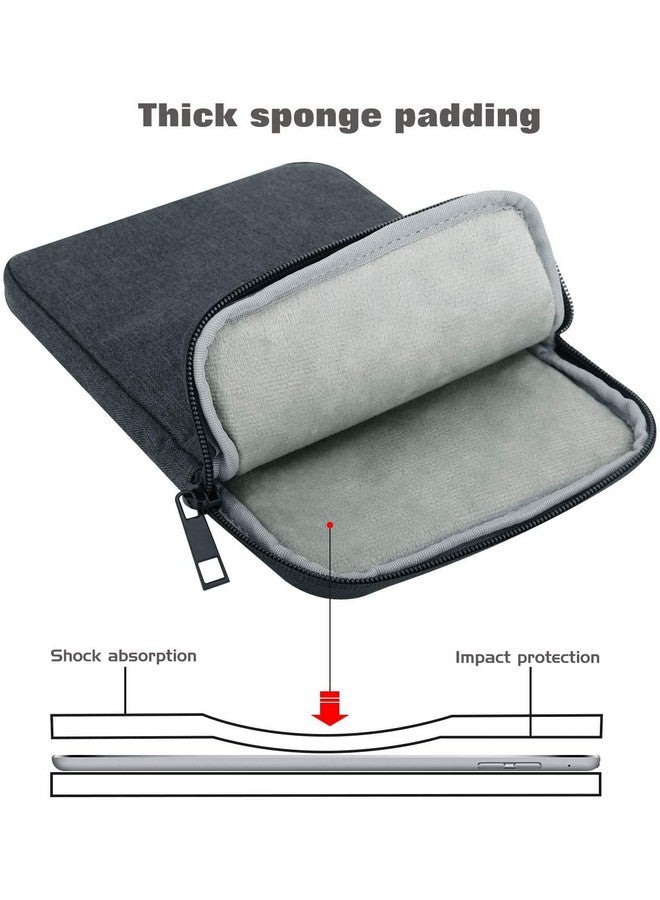 موكا حقيبة حمل MOCA 9 إلى 11 بوصة تناسب iPad air 5 10.9" 2022، iPad Pro 11 2021-2018، iPad 9/8/7th Gen 10.2، iPad Air 4 10.9/Air 3 10.5، Tab S8 11"/Tab A 10.1 (27x20cm) (رمادي فضائي) - Image 3
