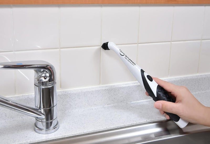 JIC Sonic Scrubber – Super Electric Cleaning Brush | 3 Heads & 4 Multi-Firm Pads to Scrub, Polish & Clean Tile, Grout, Kitchen, Bathroom & More | Water-Resistant | Well-Loved in Japan - Image 5