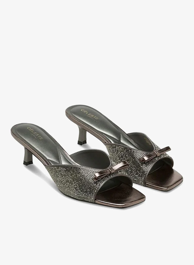 سيليست Women Embellished Kitten Heel Sandals Ramadan Collection