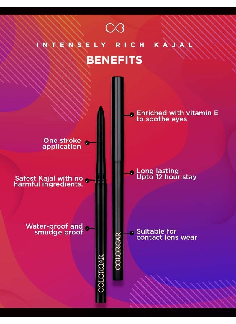 Colorbar Cosmetics Colorbar cosmetics Intensely Rich Kajal Creatively Black 0.30g Matte Finish  - Image 5