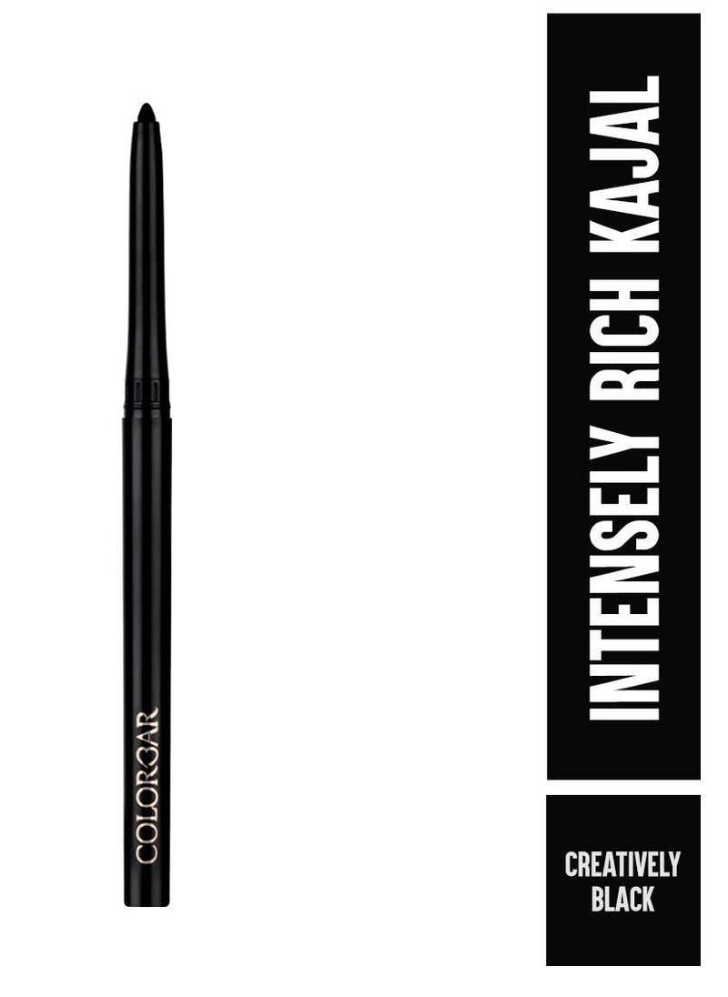 Colorbar Cosmetics Colorbar cosmetics Intensely Rich Kajal Creatively Black 0.30g Matte Finish  - Image 2