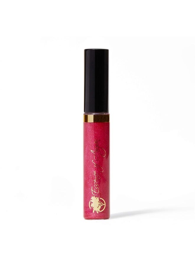 Essence Of Argan Cheery Rose Lip Gloss with Moroccan Argan Oil to Moisturize and Plump your Lips – Lip Care to Eliminate Dryness - Cherry Rose Matte Effect 0.25oz 
