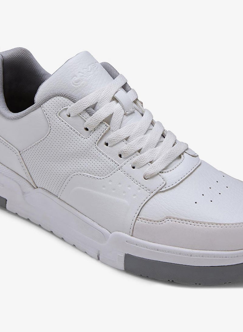 CAMPUS Men’s White Casual Sneakers – Sleek Everyday Design Shoes with Durable Outsole - Image 4