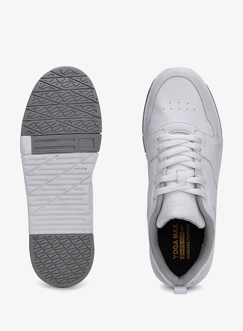 CAMPUS Men’s White Casual Sneakers – Sleek Everyday Design Shoes with Durable Outsole - Image 5