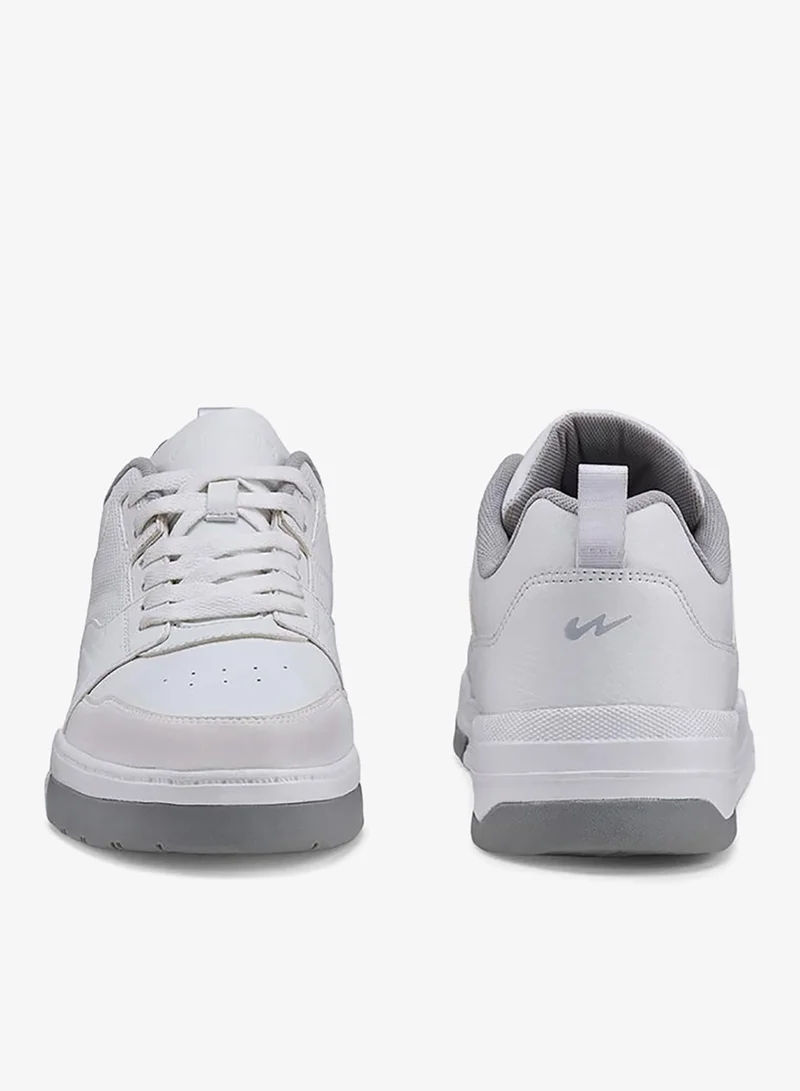 CAMPUS Wht Men’s White Casual Sneakers – Sleek Everyday Design Shoes with Durable Outsole for Men | Best Price UAE