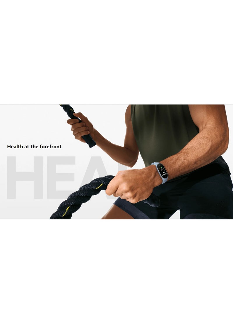 REBENUO - hour Smart Band 9 Midnight 1.62'' AMOLED display  Touchscreen Multisport Tracker Activity Tracker Heart Rate Monitor  Bluetooth connectivity Latest version(Black) - Image 1