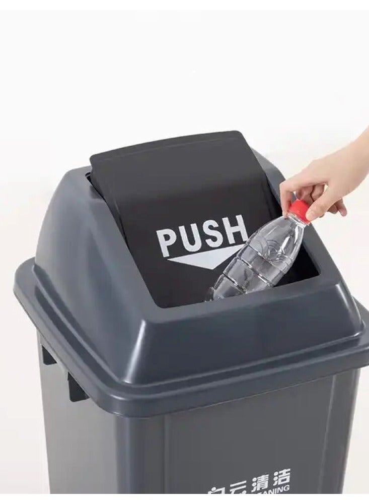 المفرج سلة مهملات رمادي 40 لترات - Image 4