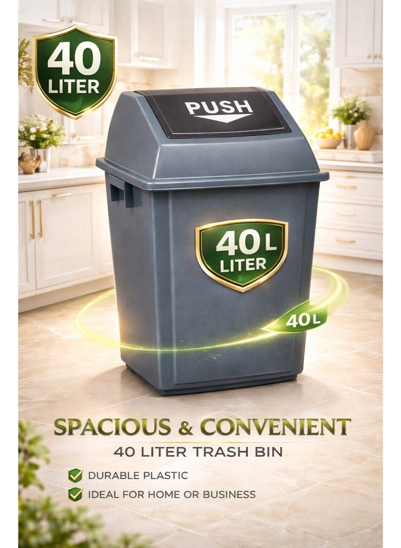 ALMUFARREJ 40L Capacity Trash Can, Manufactured with High-Grade Materials - Image 3