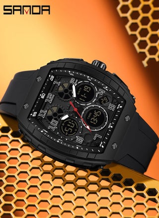 SANDA Men Watches Military Sports Quartz Electronic Watch Waterproof Watch Man Double Display Digital Wristwatch Date Male Clock - view 2