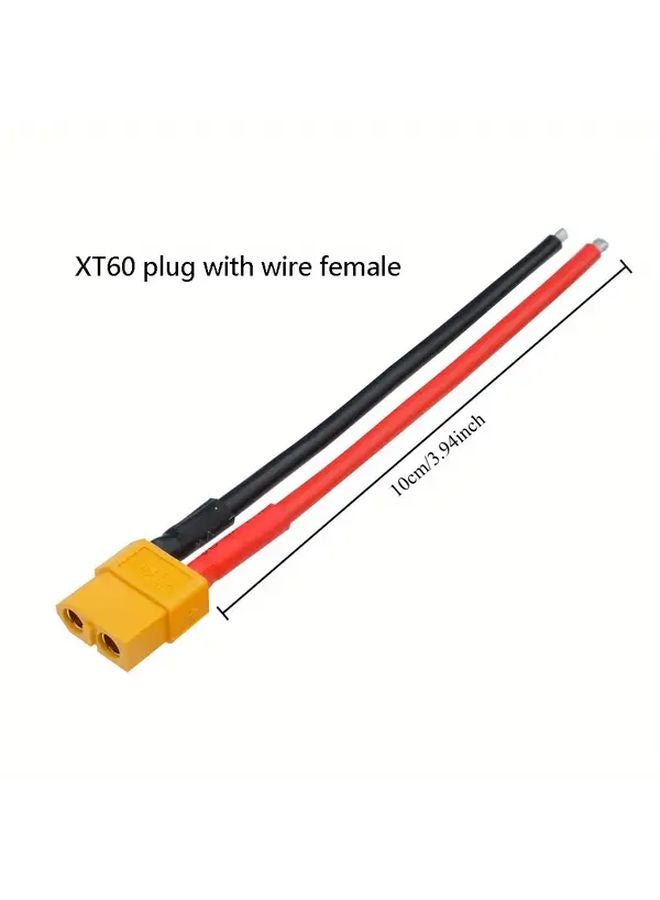 5 أزواج XT60 من الوصلات الرصاصية الذكور والإناث مع كابل سلك سيليكون 12AWG لبطارية RC - Image 5
