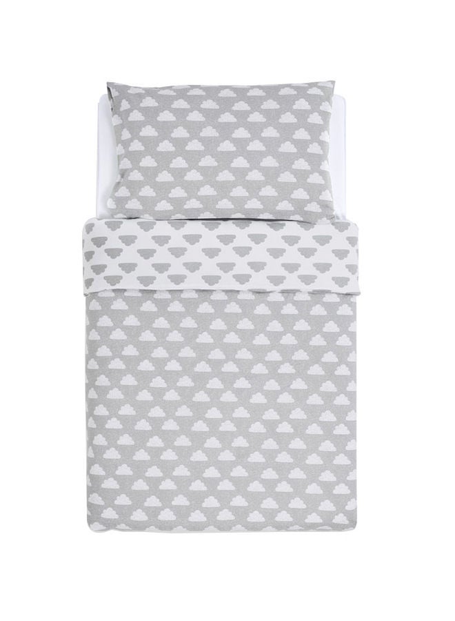 Snuz Pod Reversible Duvet Cover And Pillowcase Set Light Breathable And 100% Soft Jersey Cotton  - Image 1