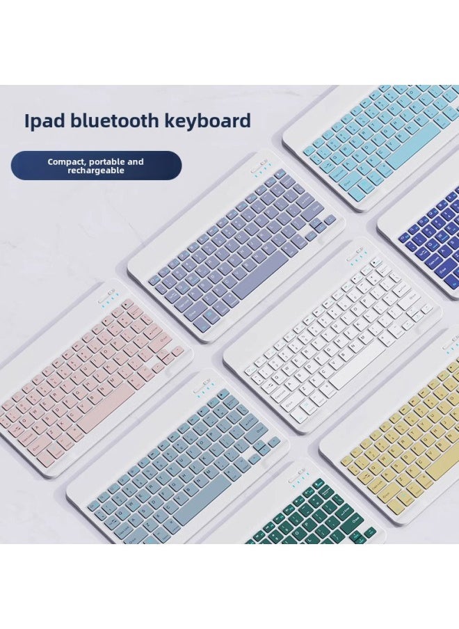 Generic Bluetooth Keyboard For Huawei Xiaomi Mobile Phone Tablet Wireless Mute Wonderful Control IPad Keyboard And Mouse Suit-Color:Single-mode Bluetooth Mouse (battery)-Product Type:White (send Data Cable)  - Image 2