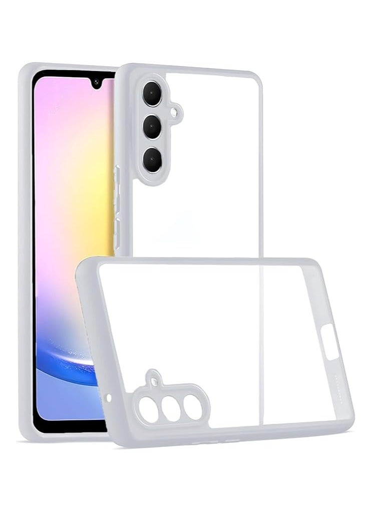 Case Cover Shockproof Hard PC Back Soft TPU Frame Anti-yellowing Slim Protective Cover for Samsung Galaxy A16 4G/5G (Gray) (Clear) - Image 2