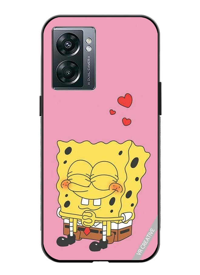VR CREATIVE Protective Case Cover For Oppo A57 5G Spongebob Design Multicolour  - Image 1