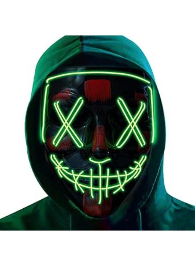NeoGenius LED Light Up Mask for Halloween, Neon, and Bachelor Party Decoration