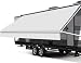 Xenjum RV Awning Fabric Replacement Upgraded 185oz Vinyl Camper Awning Replacement Universal Outdoor Canopy for Electric and Manual RV Awning 16Fabric 152 White - Image 2
