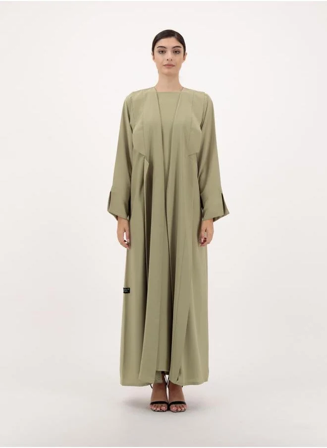Meem by Mariyah Front open abaya with inner