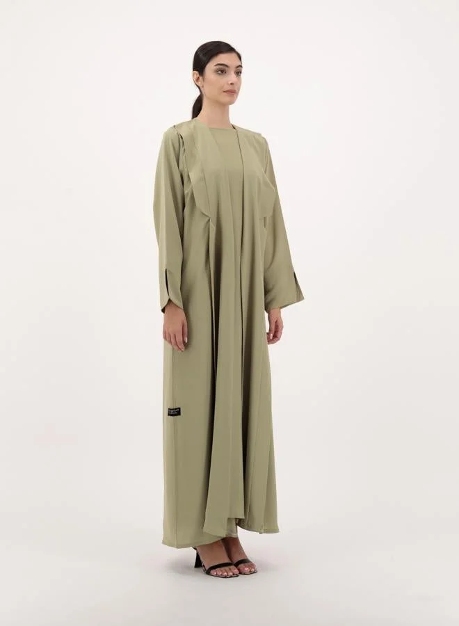 Meem by Mariyah Front open abaya with inner