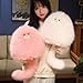 PEACH CAT Fat Cat Stuffed Animal 118 Big Kitten Plushies Cute Plush Toys Birthday Gifts for Kids White - Image 4