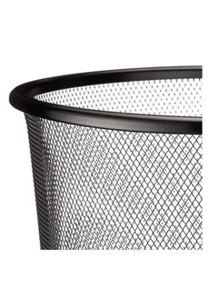 Maxi Metal Mesh Waste Bin Small 9 Litre Capacity Black  - Image 3