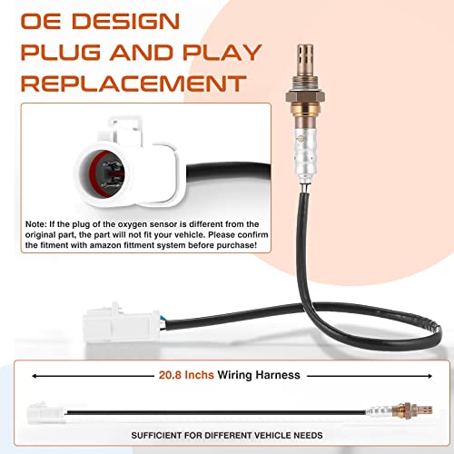 ACAUTO 4Pcs 15717 Oxygen O2 Sensor Upstream Downstream Fit for Ford F-150 F250 F350 Ranger Escape Explorer Mustang Foucs Expedition Mazda Lincoln Jaguar Mercury Aston Martin 15716 15718 - Image 4