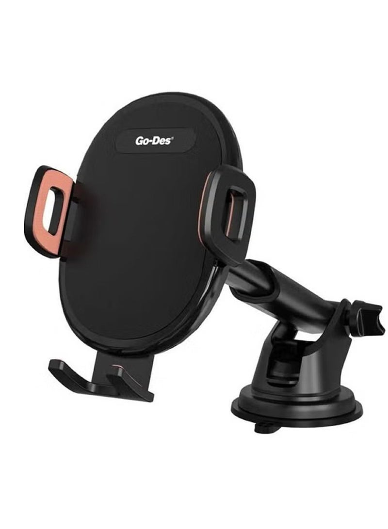 ELTRAZONE "2-in-1 Auto-Tightening Kickstand Phone Holder – Black" - Image 2