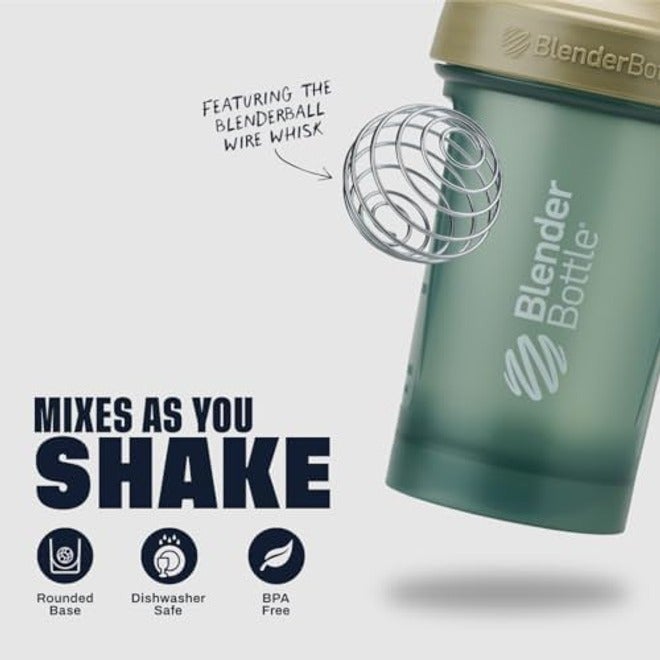 BlenderBottle Classic V2 Shaker Bottle 28oz - Protein Shaker for Shakes & Pre-Workout, BPA-Free, Dishwasher Safe, Tan - Image 5